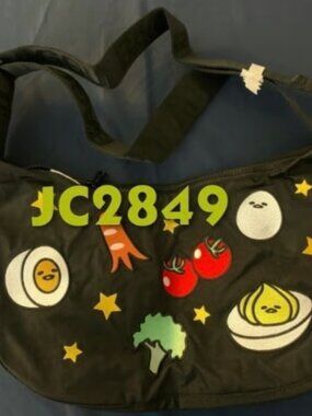 NWT Baggu Gudetama Medium Nylon Crescent Bag